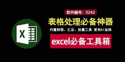 Excel必备工具箱v19.50直装版：集财税、汇总、批量工具于一身，办公人士必备神器！