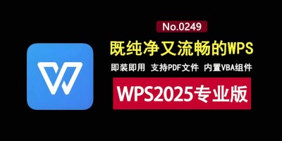 WPS2025专业增强版来袭：流畅运行、界面简洁，自带VBA组件与PDF支持，安装即用免激活！