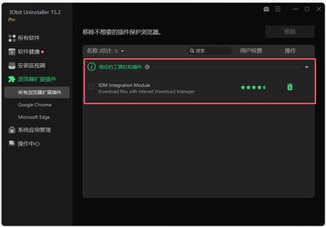 IObitUninstaller绿色版使用效果 UU资源分享