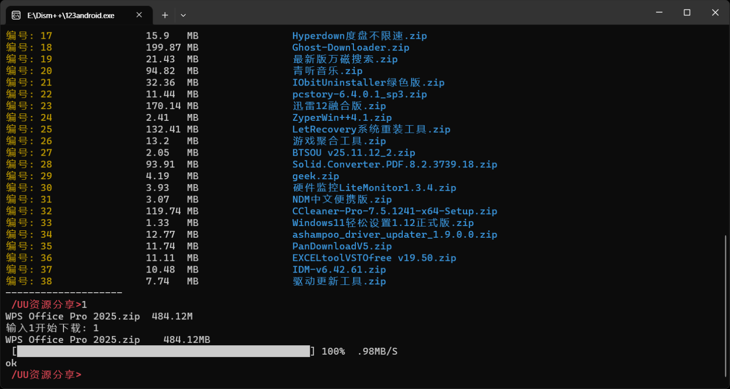 123云盘满速下载神器，突破1G限制，小巧精干